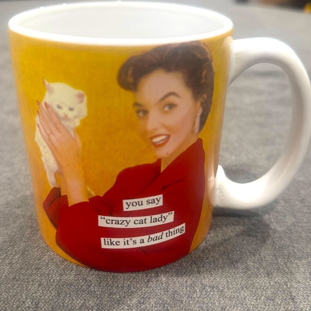 Anne Taintor Humorous Coffee Mug  Crazy Cat Lady Collector